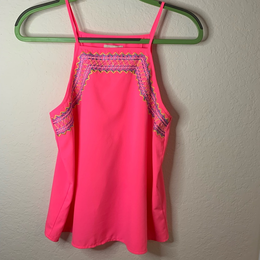 Swing Top/Tank with Embroidery
